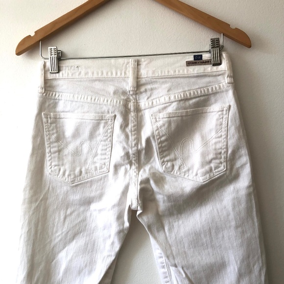 Citizens of Humanity Amber Mid Rise Bootcut Jeans in White - Picture 5 of 5